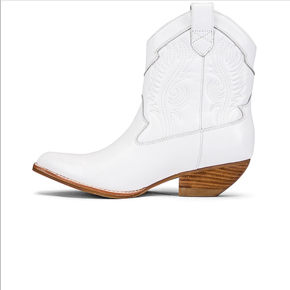 White Jeffrey Campbell Calvera Booties